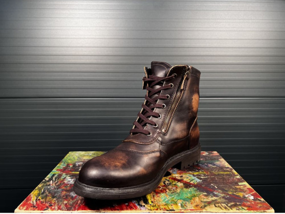 Ghete Moto Aviator Brown