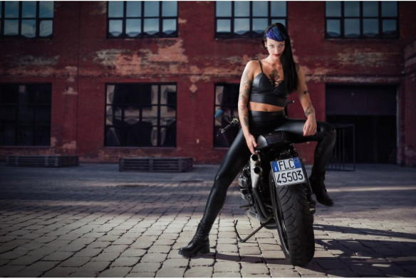 Cizme Moto Dama Misty Black