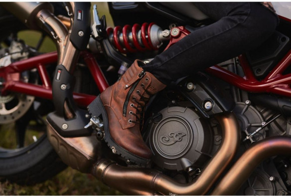 Cizme Moto Dama Misty Kaki