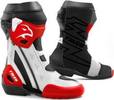 Cizme Moto Sport Elite GP Black/White/Red