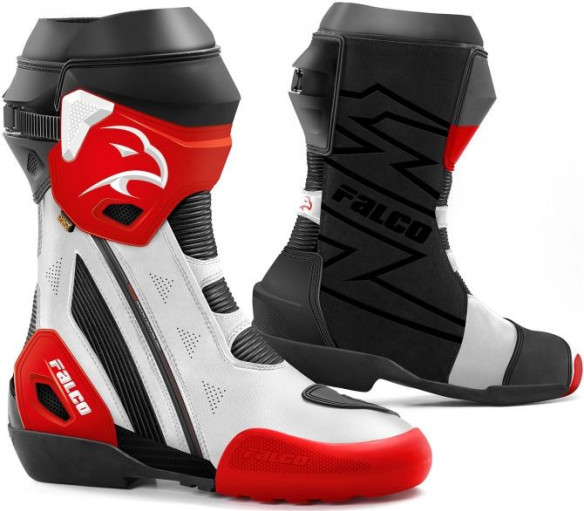 Cizme Moto Sport Elite GP Black/White/Red