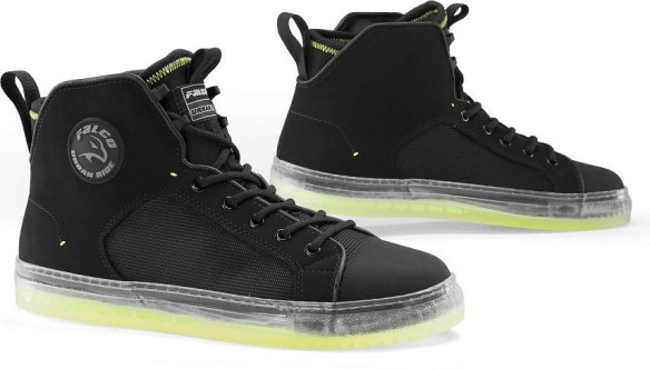 Ghete Moto Starboy 3 Black/Yellow Fluo