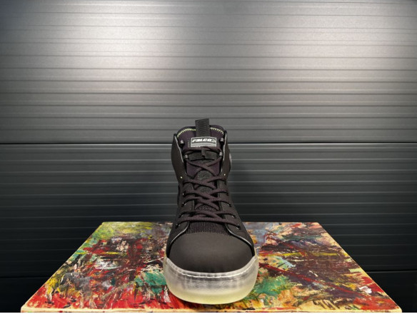 Ghete Moto Starboy 3 Black/Yellow Fluo