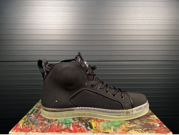 Ghete Moto Starboy 3 Black/Yellow Fluo