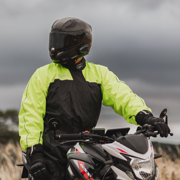 Combinezon Ploaie Rainseal Oversuit Black/Fluo