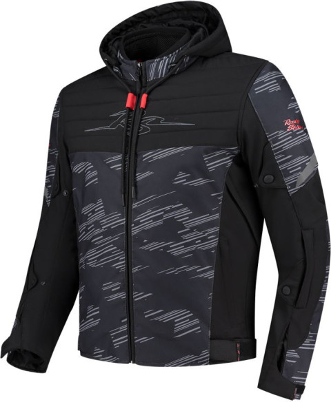 Geaca Moto Textila Liam Black/Grey/Red 24
