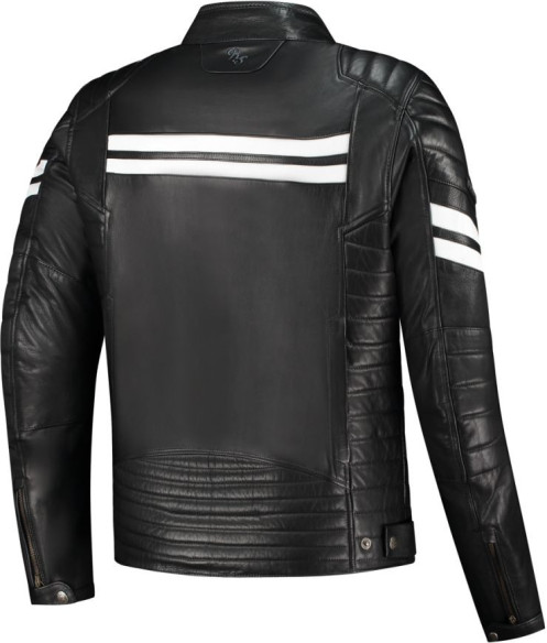 Geaca Moto Piele Steve Black/White 24