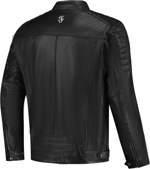 Geaca Moto Piele Cooper Black/White 24