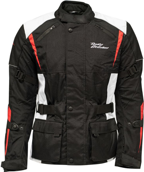 Geaca Moto Textila Tommy Black/White/Red 24