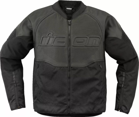Geaca Moto Piele Overlord 3 Black 25