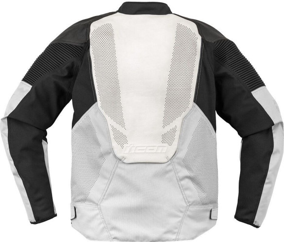 Geaca Moto Piele Overlord 3 White 25