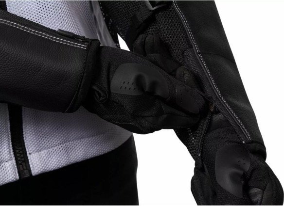 Geaca Moto Piele Mesh AF Leather White 25