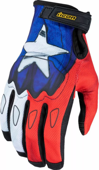 Manusi Moto Textil/Piele Hooligan CE Tejas Libre Red/White/Blue 25
