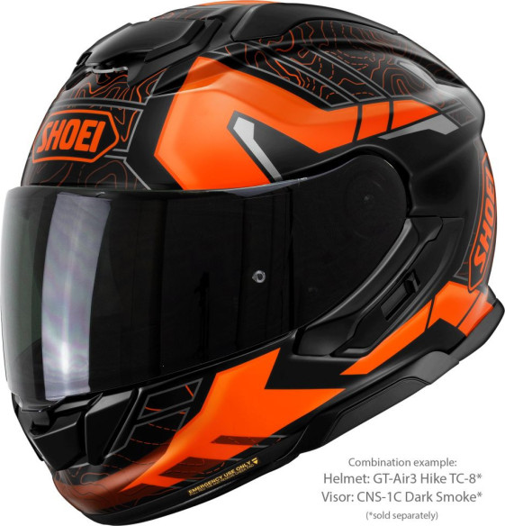 Casca Moto Full-Face/Integrala GT AIR 3 Hike TC-8 Black/Orange 25