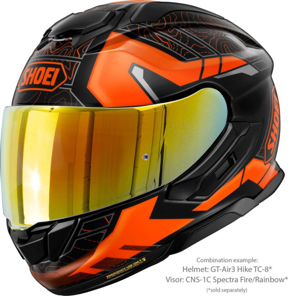Casca Moto Full-Face/Integrala GT AIR 3 Hike TC-8 Black/Orange 25