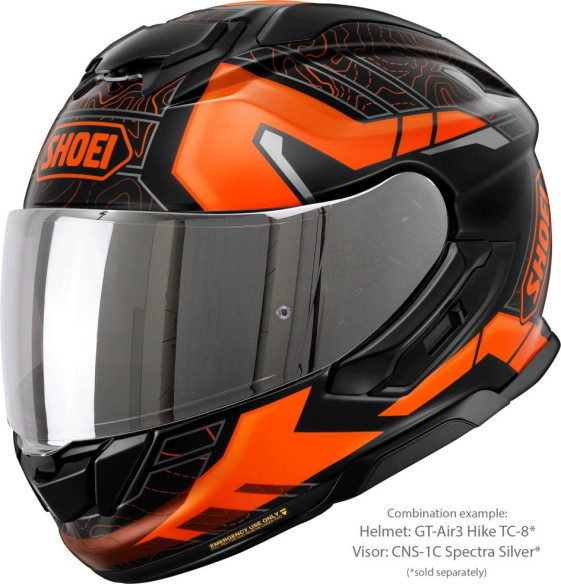 Casca Moto Full-Face/Integrala GT AIR 3 Hike TC-8 Black/Orange 25