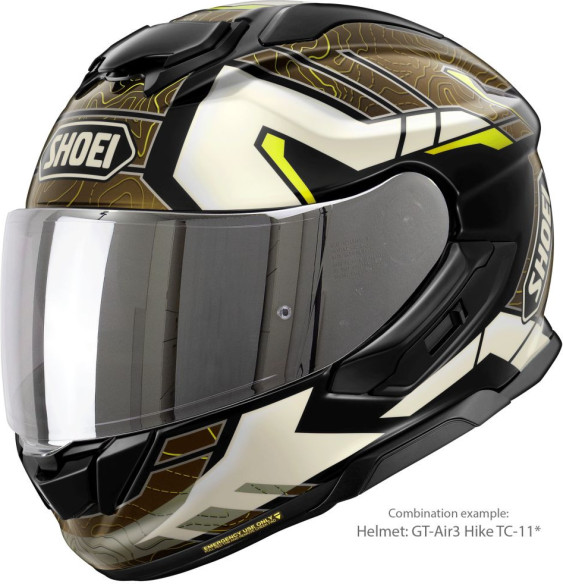 Casca Moto Full-Face/Integrala GT AIR 3 Hike TC-11 Black/Brown/White/Yellow 25