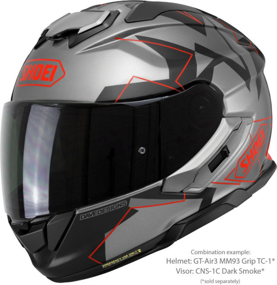 Casca Moto Full-Face/Integrala GT AIR 3 MM93 Collection Grip TC-1 Grey/Red 25