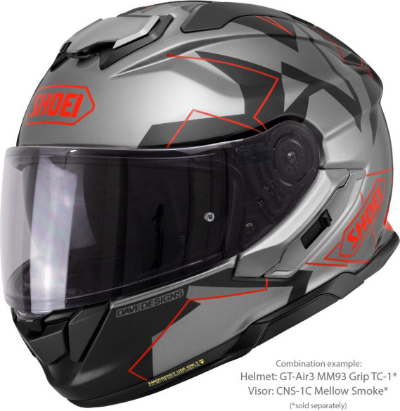 Casca Moto Full-Face/Integrala GT AIR 3 MM93 Collection Grip TC-1 Grey/Red 25