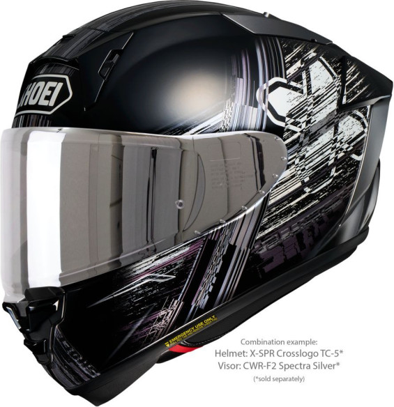Casca Moto Full-Face/Integrala X-SPR PRO Crosslogo TC-5 Black/White 25