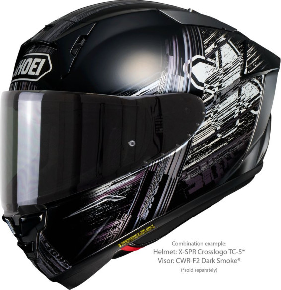 Casca Moto Full-Face/Integrala X-SPR PRO Crosslogo TC-5 Black/White 25