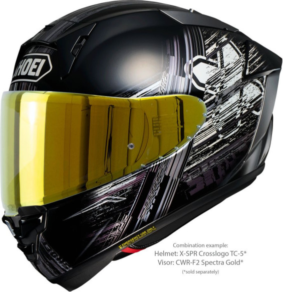 Casca Moto Full-Face/Integrala X-SPR PRO Crosslogo TC-5 Black/White 25