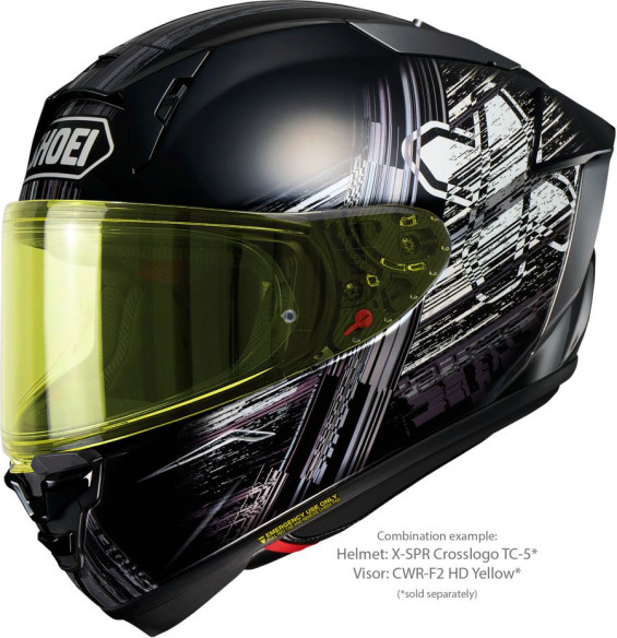 Casca Moto Full-Face/Integrala X-SPR PRO Crosslogo TC-5 Black/White 25