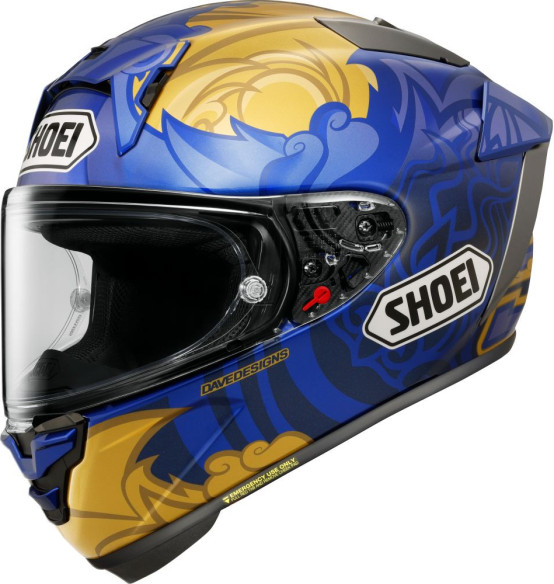 Casca Moto Full-Face/Integrala X-SPR PRO Marquez Thai TC-2 Blue/Gold 25