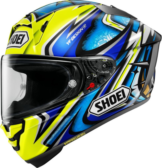 Casca Moto Full-Face/Integrala X-SPR PRO Daijiro TC-3 Blue/Yellow 25