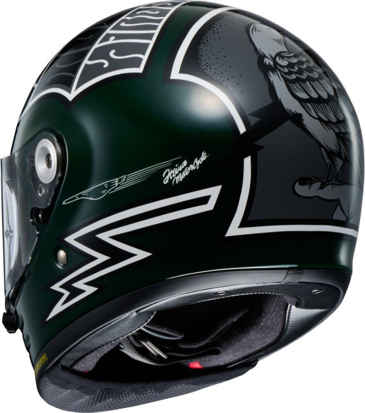 Casca Moto Full-Face/Integrala Glamster06 Heiwa Motorcycle TC-4 Green/White 25