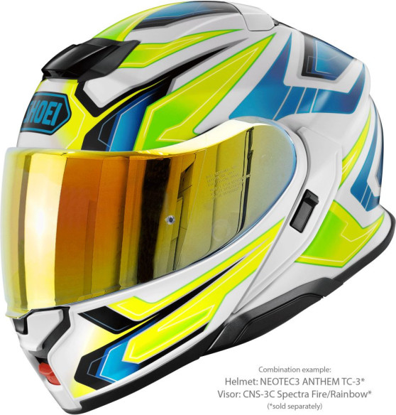 Casca Moto Flip-Up Neotec 3 Anthem TC-3 Blue/Green/White/Yellow 25