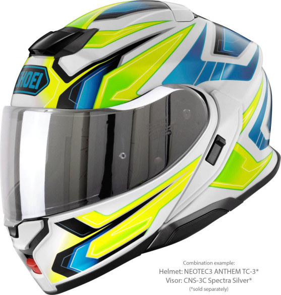 Casca Moto Flip-Up Neotec 3 Anthem TC-3 Blue/Green/White/Yellow 25