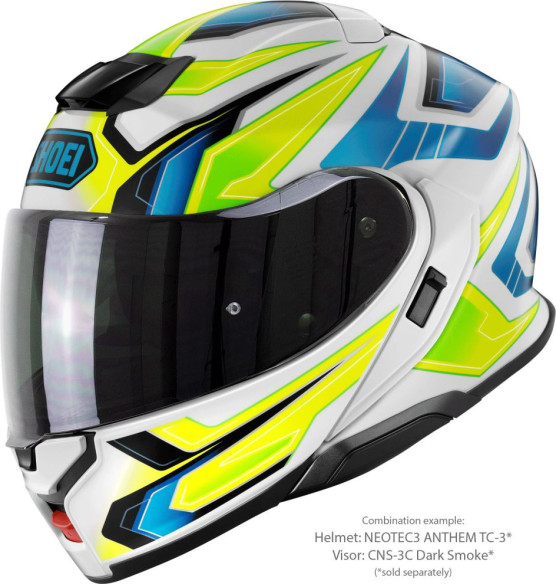 Casca Moto Flip-Up Neotec 3 Anthem TC-3 Blue/Green/White/Yellow 25