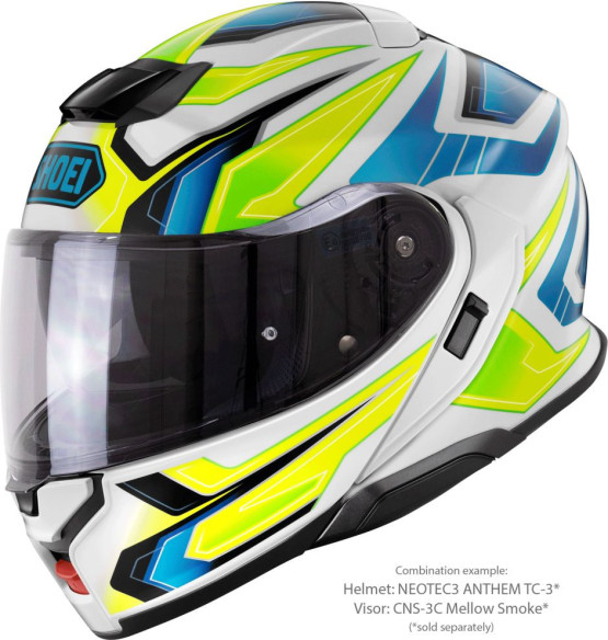 Casca Moto Flip-Up Neotec 3 Anthem TC-3 Blue/Green/White/Yellow 25