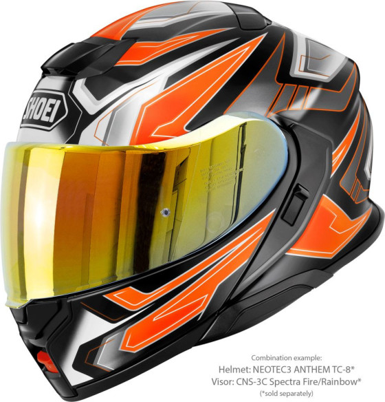 Casca Moto Flip-Up Neotec 3 Anthem TC-8 Black/Orange/White 25