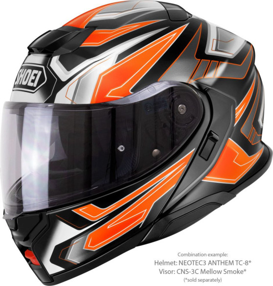 Casca Moto Flip-Up Neotec 3 Anthem TC-8 Black/Orange/White 25