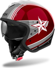 Casca Moto Open Face/Jet J 110 Command Burgundy Gloss 25