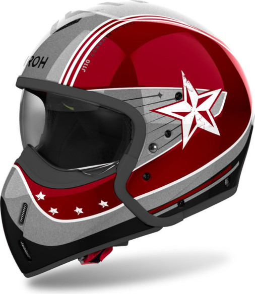 Casca Moto Open Face/Jet J 110 Command Burgundy Gloss 25