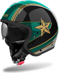 Casca Moto Open Face/Jet J 110 Command Mint Green Gloss 25