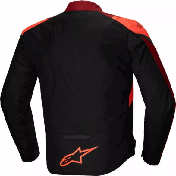 Geaca Moto Textila T-Jaws V4 Waterproof Black/Dark Red/Fluo 25