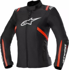 Geaca Moto Textila Dama Stella T-SPS v2 Waterproof Black/White/Red 25