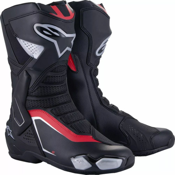 Cizme Moto Sport SMX-6 V3 Black/Silver/Red 25