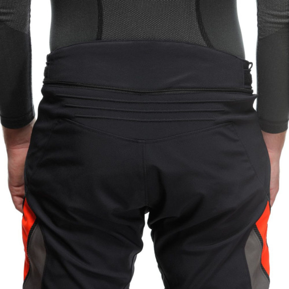 Pantaloni Moto Textili Drake 2 Air Absoluteshell Black/Red-Fluo 25