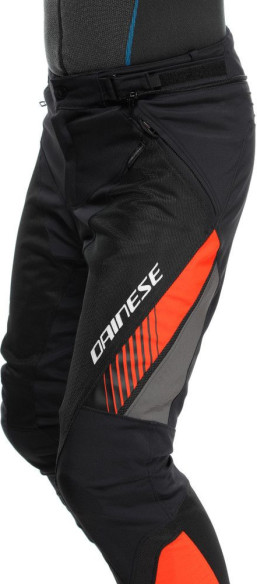 Pantaloni Moto Textili Drake 2 Air Absoluteshell Black/Red-Fluo 25
