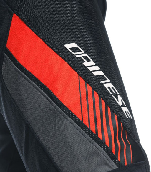 Pantaloni Moto Textili Drake 2 Air Absoluteshell Black/Red-Fluo 25