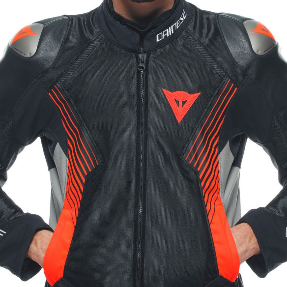 Geaca Moto Textila Racing Super Rider 2 Absoluteshell Black/Dark/Gull/Grey/Fluo/Red 25