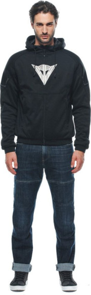 Hanorac Moto Daemon/X Safety Full Zip Black/Black/White 25