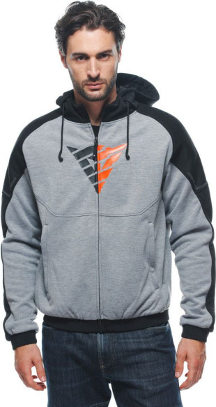 Hanorac Moto Daemon/X Safety Full Zip Melange/Grey/Black/Red/Fluo 25