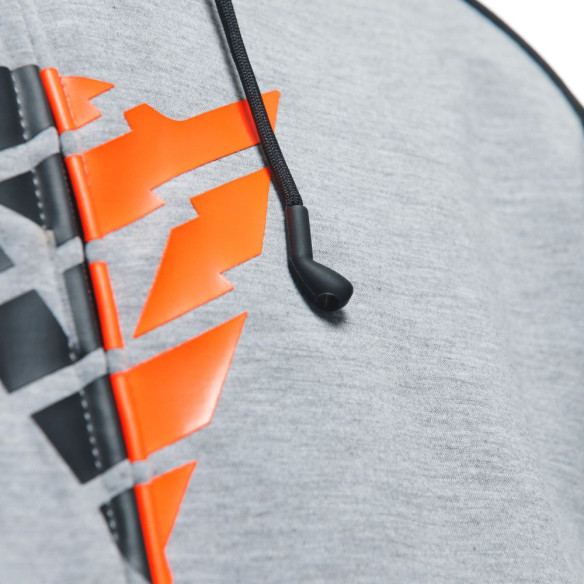 Hanorac Moto Daemon/X Safety Full Zip Melange/Grey/Black/Red/Fluo 25