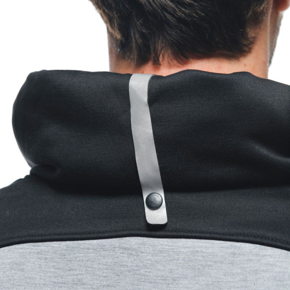 Hanorac Moto Daemon/X Safety Full Zip Melange/Grey/Black/Red/Fluo 25